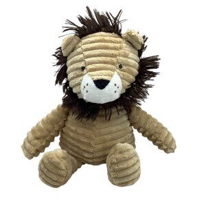 Carter's Plush Lion Stuffed Animal Baby Infant Toy 12" Ribbed Tan Brown Safari